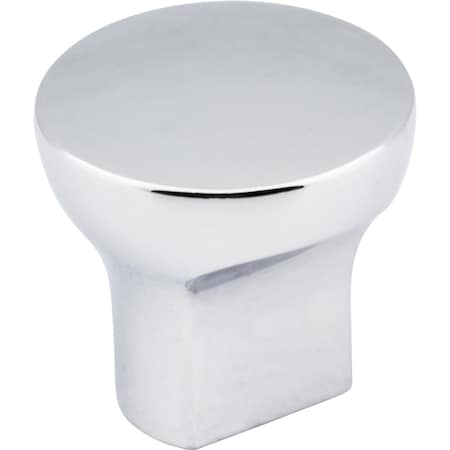 Elements 1" Diameter Polished Chrome Round Brenton Cabinet Knob 239PC